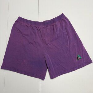 Vintage Arizona Diamondbacks Shorts Mens XL Purple CSA 90s Y2K Cotton Sweat